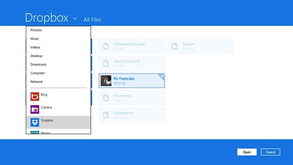 Dropbox Windows 8