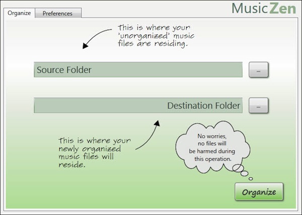 Organizzare musica