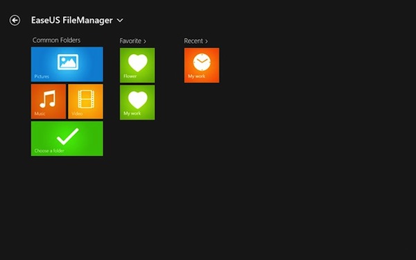 File manager MOdern UI Windows 8