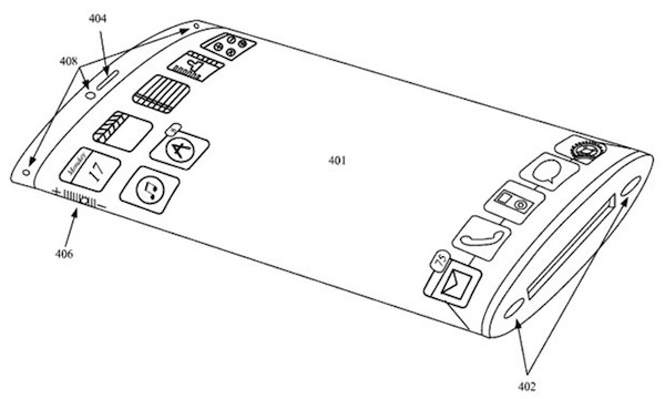 Apple brevetta iPhone schermo AMOLED tondeggiante avvolgente