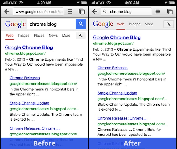Google Chrome aggiornamento Android iOS