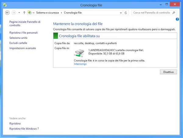 Cronologia File Windows 8