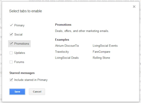 Configurazione nuovo Gmail