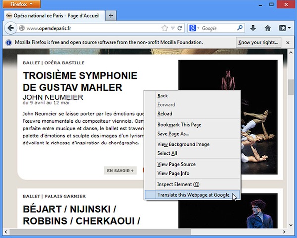 Tradurre pagine web firefox