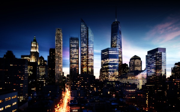Future_Manhattan_at_twilight_by_kszymPL