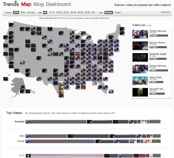 YouTube Trends Map