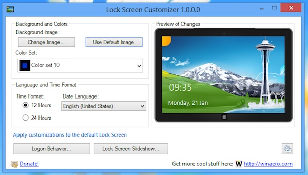 Personalizzare Lock Screen Windows 8