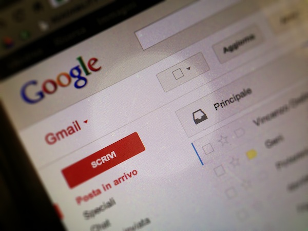 Screenshot di Gmail