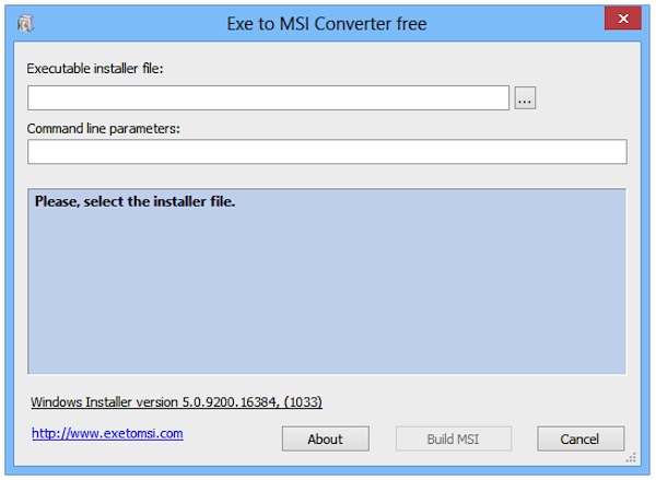 convertire file exe in msi
