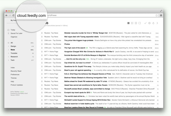 Feedly Cloud