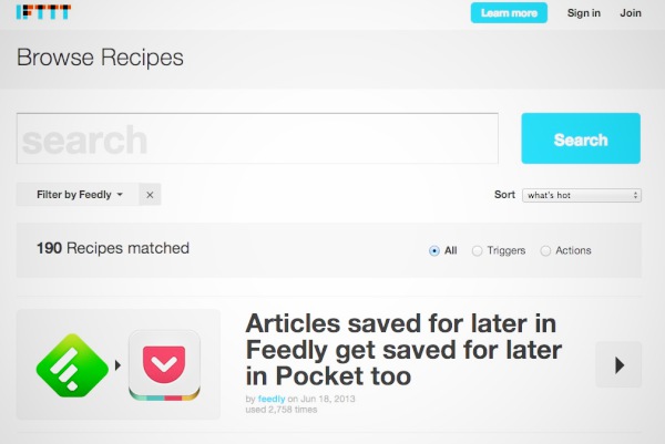 Feedly IFTTT