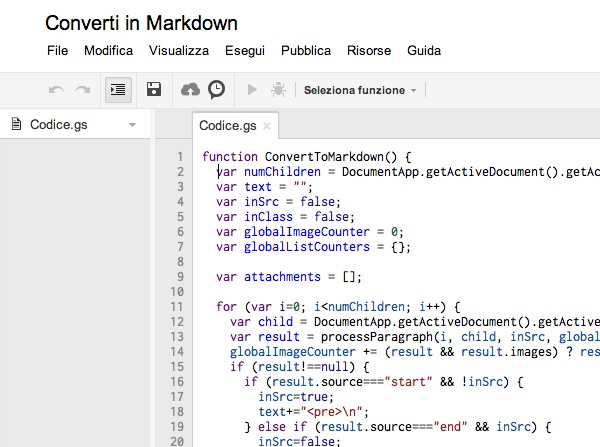 Google Docs in Markdown