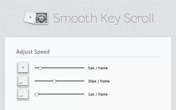 Smooth Key Scroll