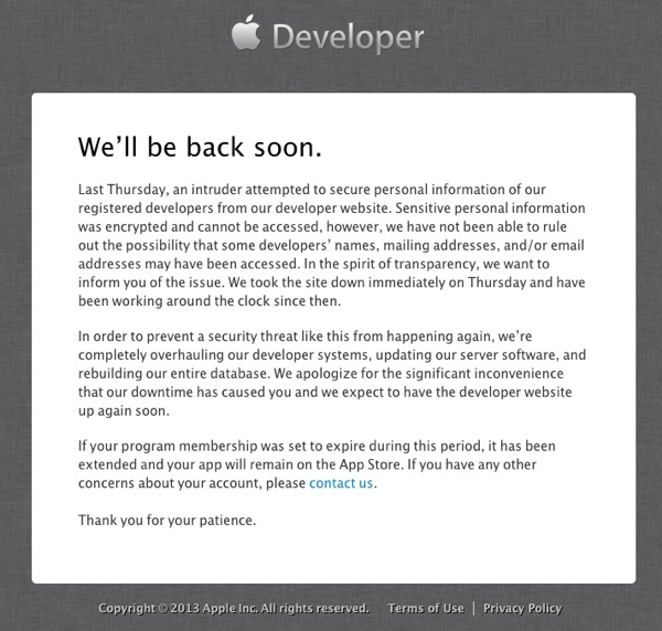 Apple Developer Center