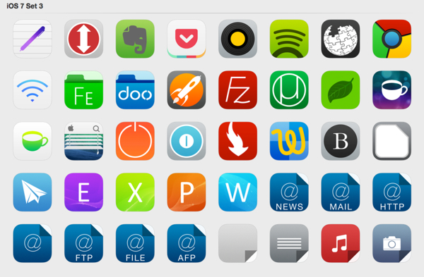 iOS 7 Icons Set 3