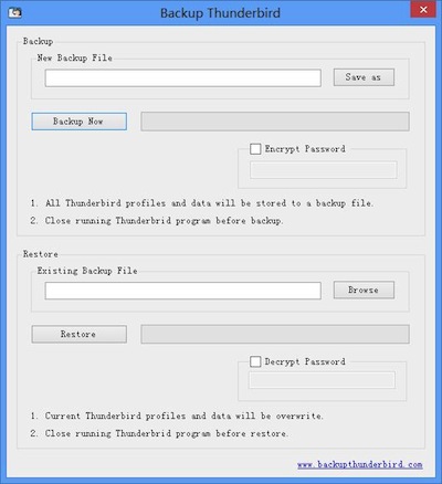 Backup Thunderbird, backup e ripristino di Mozilla Thunderbird 