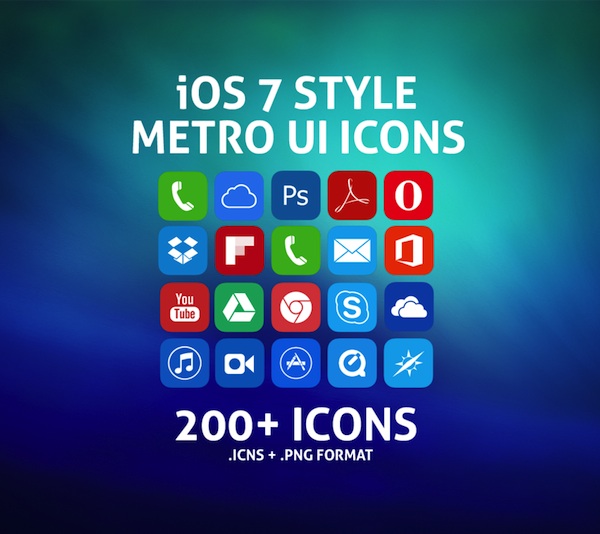 iOS Metro icons