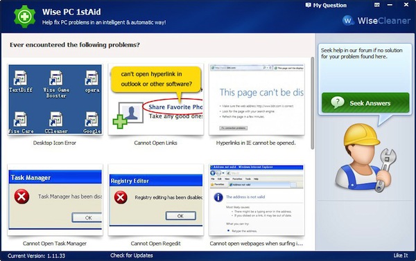 Wise PC 1stAid, risolvere tutti i più comuni problemi di Windows
