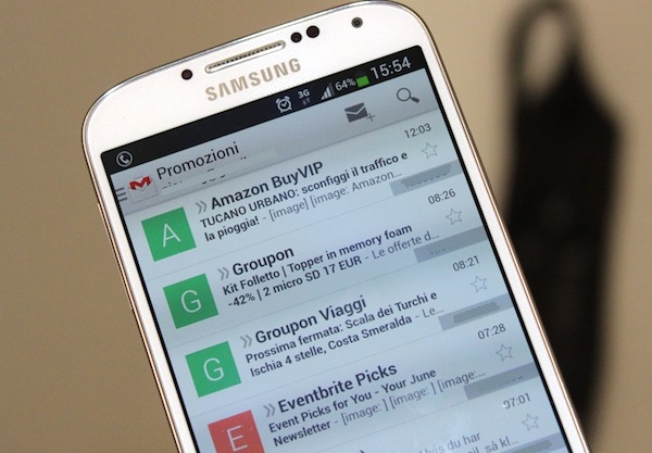 Gmail, pubblicità in arrivo nell'app per Android