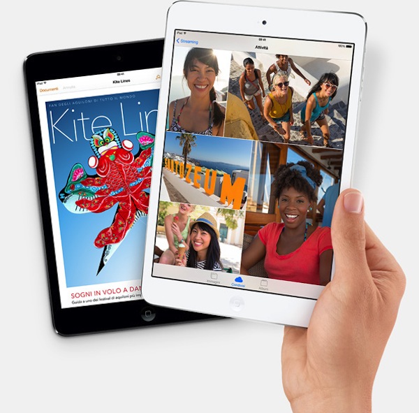 Apple, presentati i nuovi tablet iPad Air e iPad Mini Retina