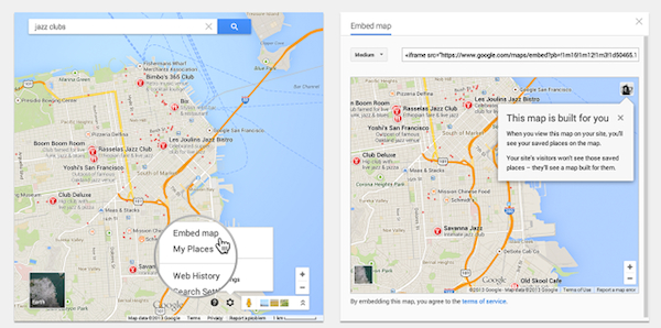 Google Maps: migliorato l'embed, ora le mappe mostrano info personali  