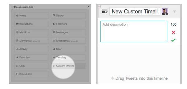 TweetDeck Custom Timelines