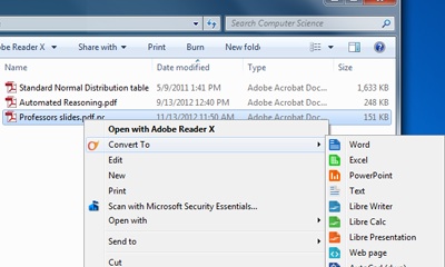 Cometdocs for desktop, convertire PDF dal menu contestuale di Windows