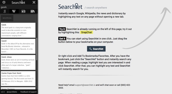 Searchlet