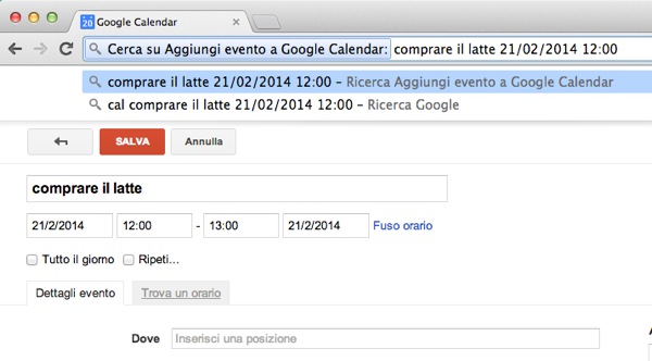 Chrome Google Calendar