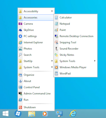  Spencer, un menu in stile XP per Windows 8