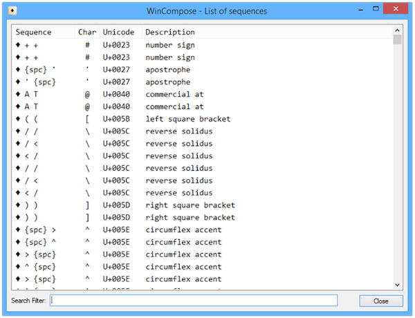 WinCompose, inserire rapidamente i caratteri speciali su Windows