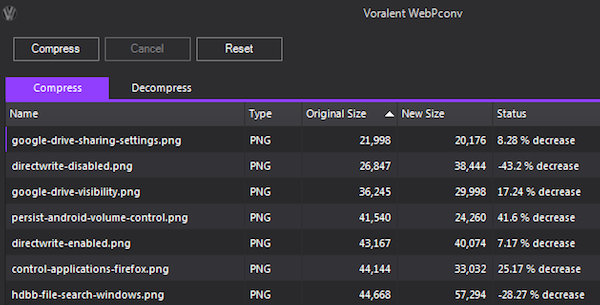  WebPconv, convertire facilmente le immagini in formato WebP