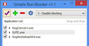 Simple Run Blocker, bloccare l'esecuzione dei programmi su Windows