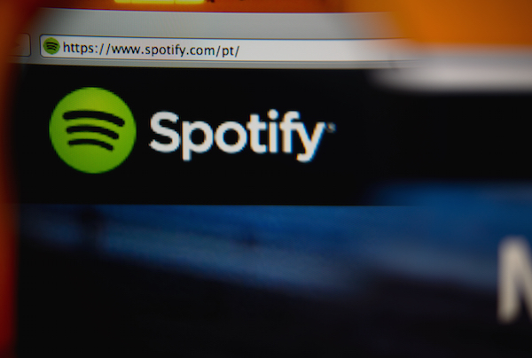 Immagine del logo di Spotify presente sul sito web del servizio