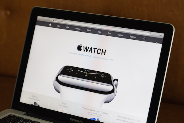 Foto di Apple Watch sul sito Apple