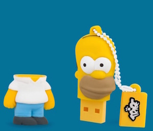 Immagine che mostra la chiavette USB Maikii della gamma Tribe dedicate a Homer Simpson