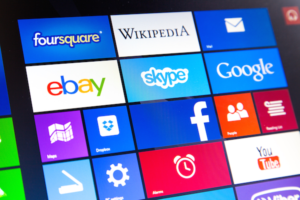 Foto che mostra la Start Screen di Windows 8.1