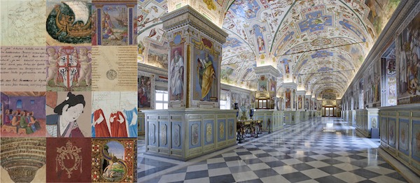 Immagine che mostra il progetto di digitalizzazione della Biblioteca Apostolica Vaticana portato avanti da NTT DATA