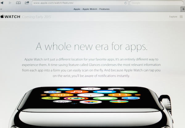 Foto dello spazio online Apple dedicato a Apple Watch