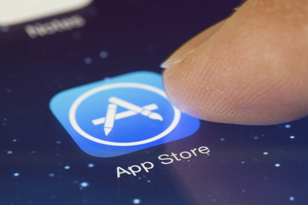 Foto che mostra l'inca di App Store su iOS