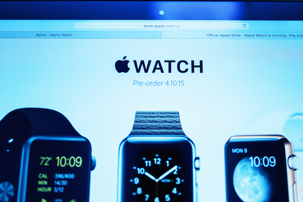 Foto della pagina web dedicata a Apple Watch
