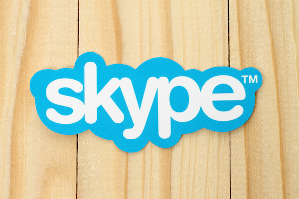 Foto che mostra il logo di Skype