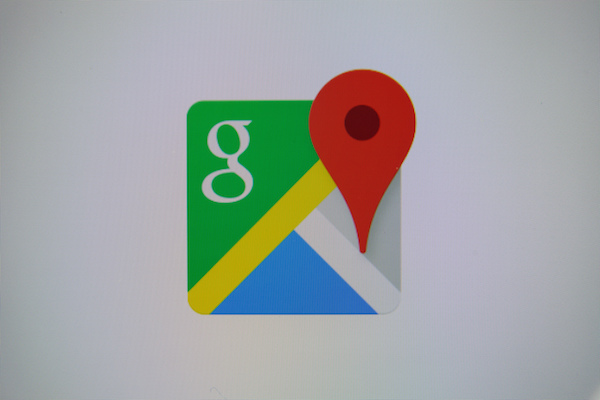 Foto che mostra il logo dell'app Google Maps