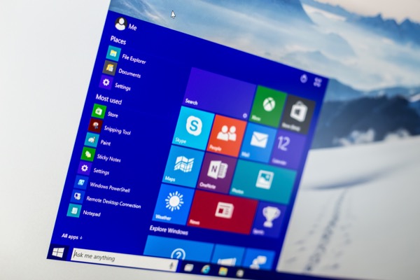 Windows 10 menu Start