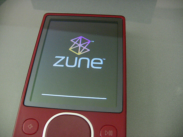 Foto che mostra un lettore Microsoft Zune