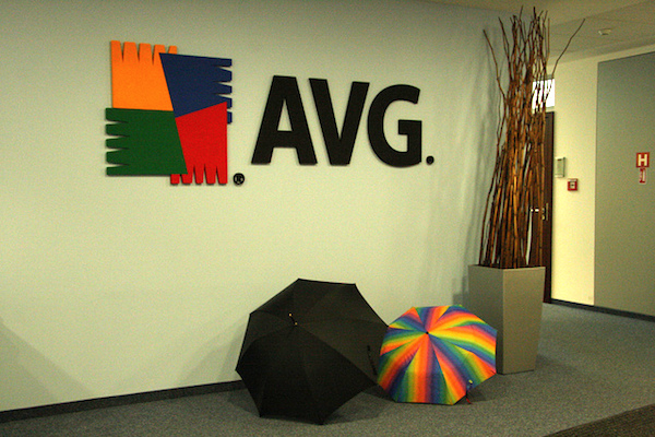 Foto che mostra il logo di AVG