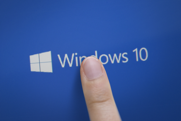 Foto che mostra il logo di Windows 10