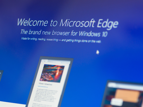 Foto che mostra Microsoft Edge