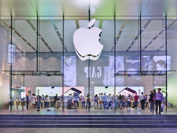 Foto che mostra un Apple Store